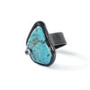 German Kabirski Lehaz Turquoise and Spinel Ring