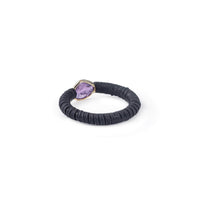 German Kabirski Siya Rough Ruby Ring (Black Anthracite)