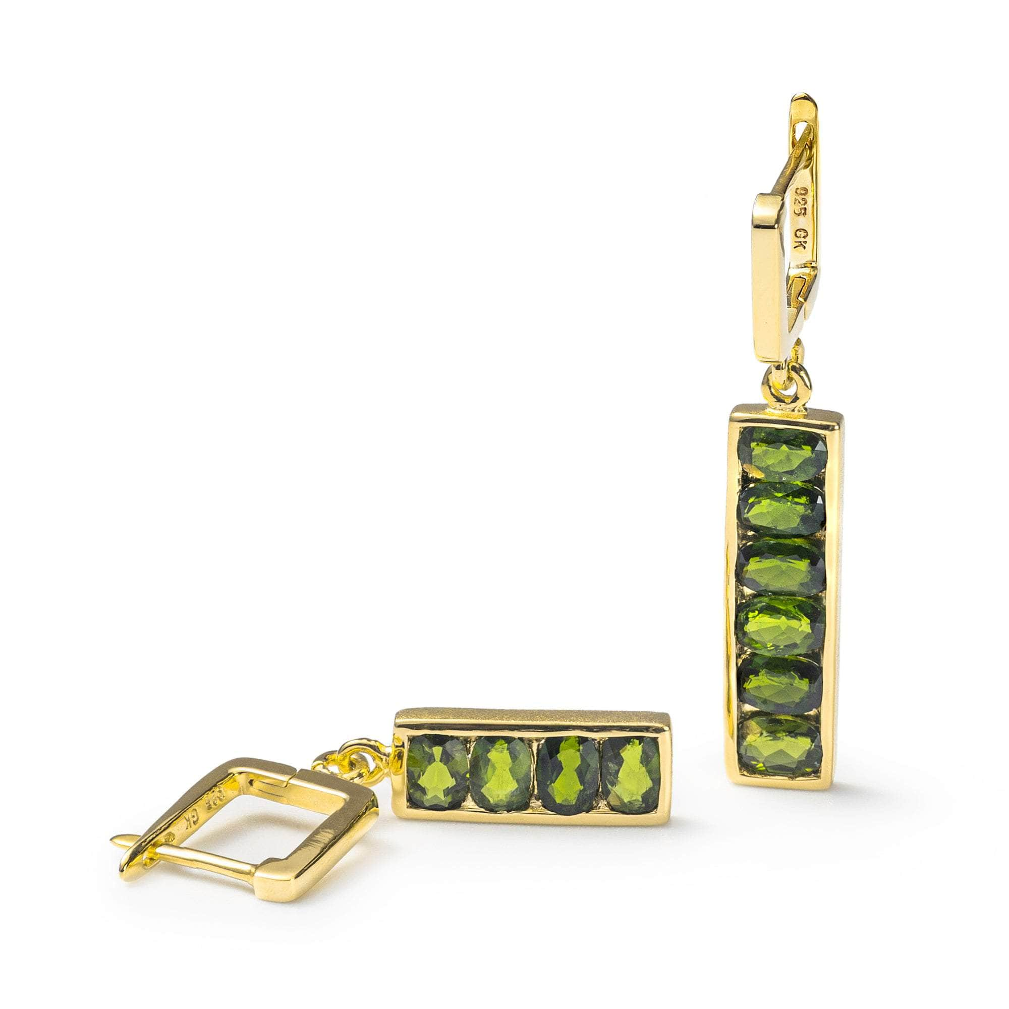 German Kabirski Zivie Chrome Diopside Earrings