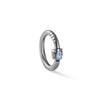 German Kabirski Ariadne Blue Sapphire Ring (Black Rhodium)