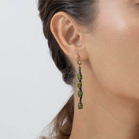 German Kabirski Mahler Chrome Diopside Earrings