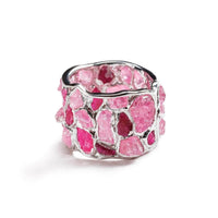 German Kabirski Alcina Ruby Pink Sapphire Silver Ring