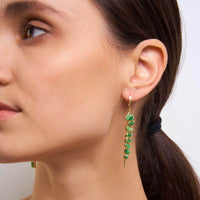 German Kabirski Gallica Rough Tsavorite Earrings