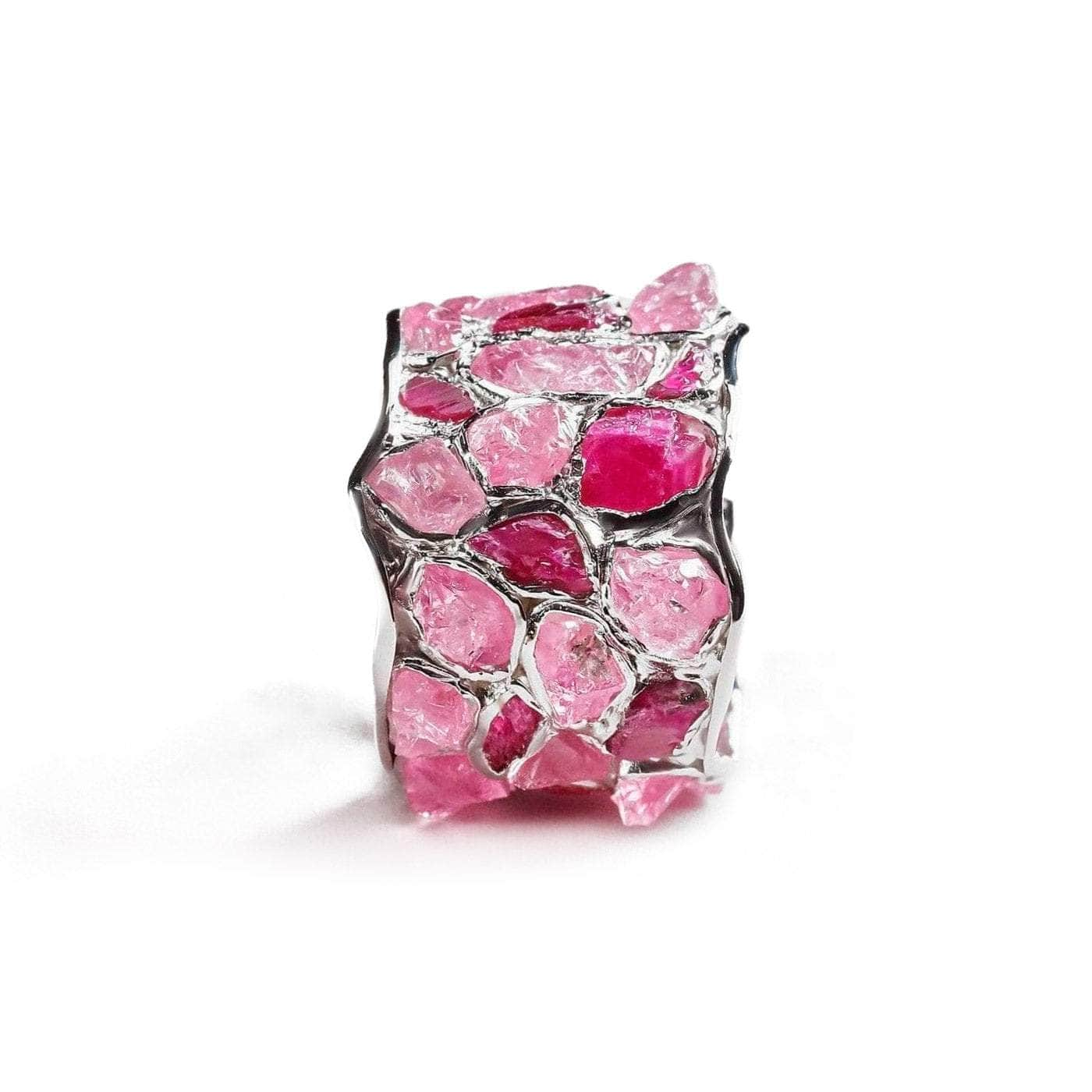 German Kabirski Alcina Ruby Pink Sapphire Silver Ring