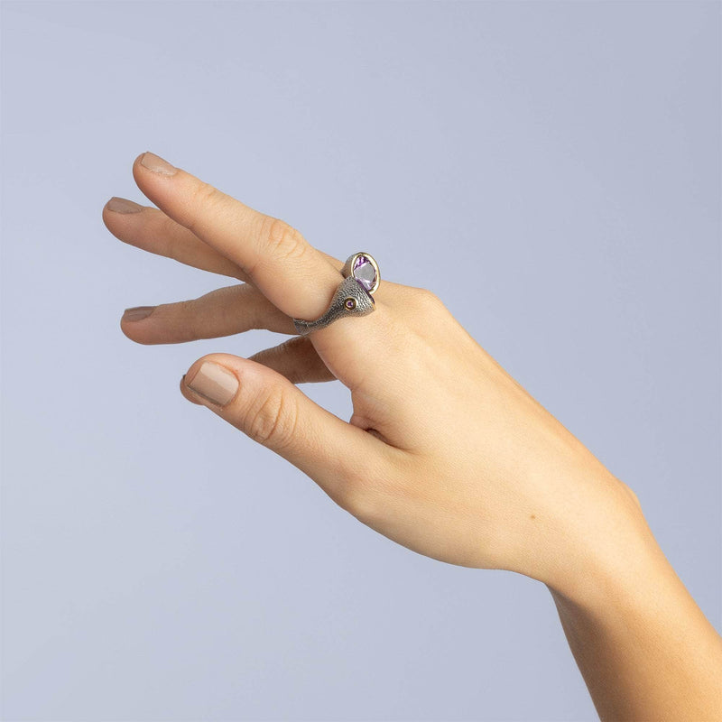 German Kabirski Haoma Amethyst Ring