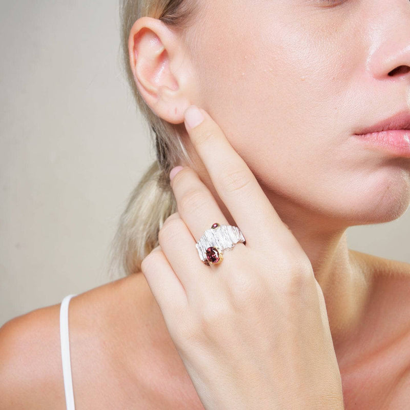 German Kabirski Fromme Rhodolite Ring