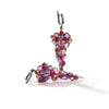 German Kabirski Wren Rough Pink Sapphire and Ruby Earrings