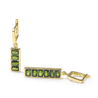 German Kabirski Zivie Chrome Diopside Earrings