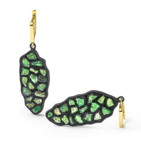 German Kabirski Sacha Rough Tsavorite Earrings