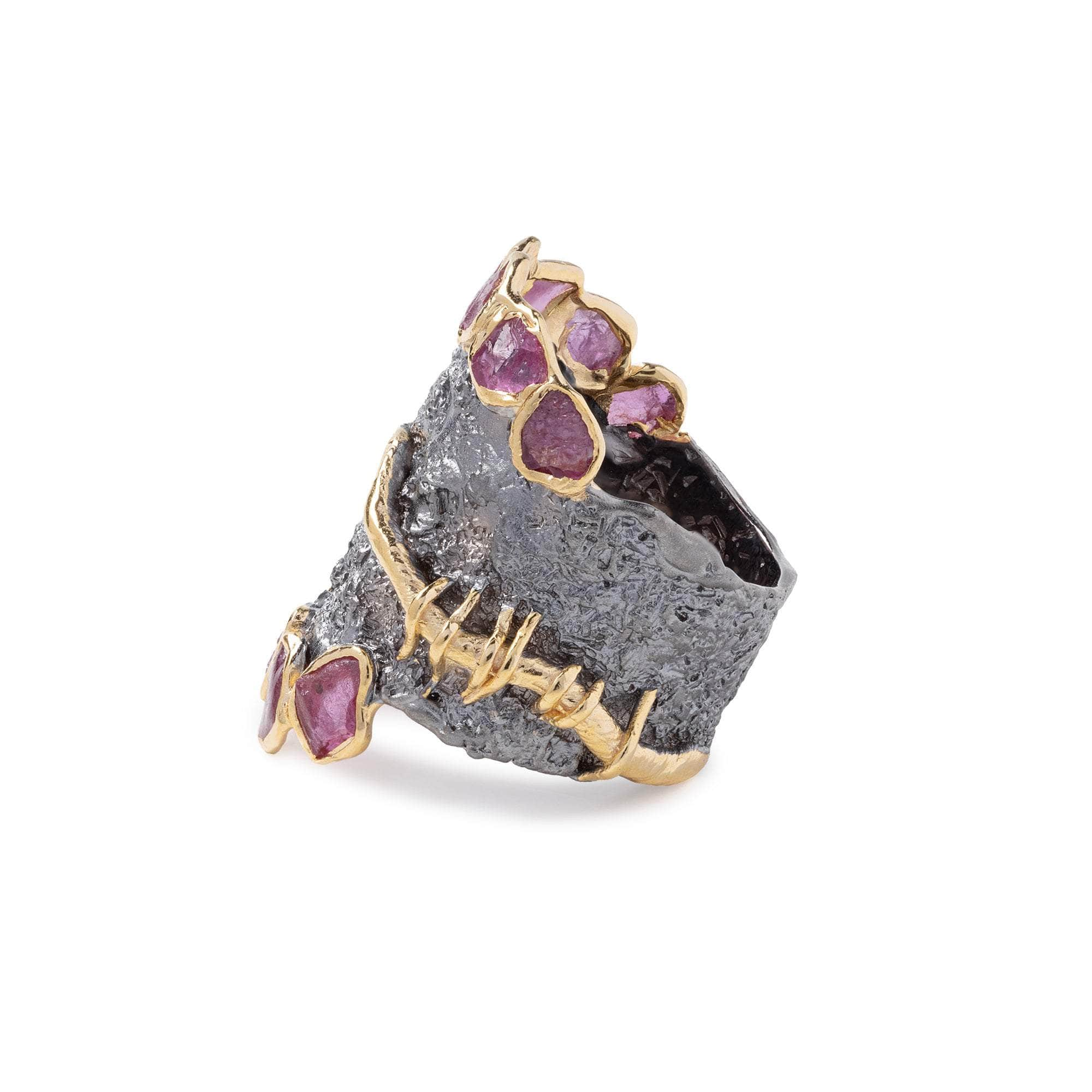 German Kabirski Cerah Rough Ruby Ring