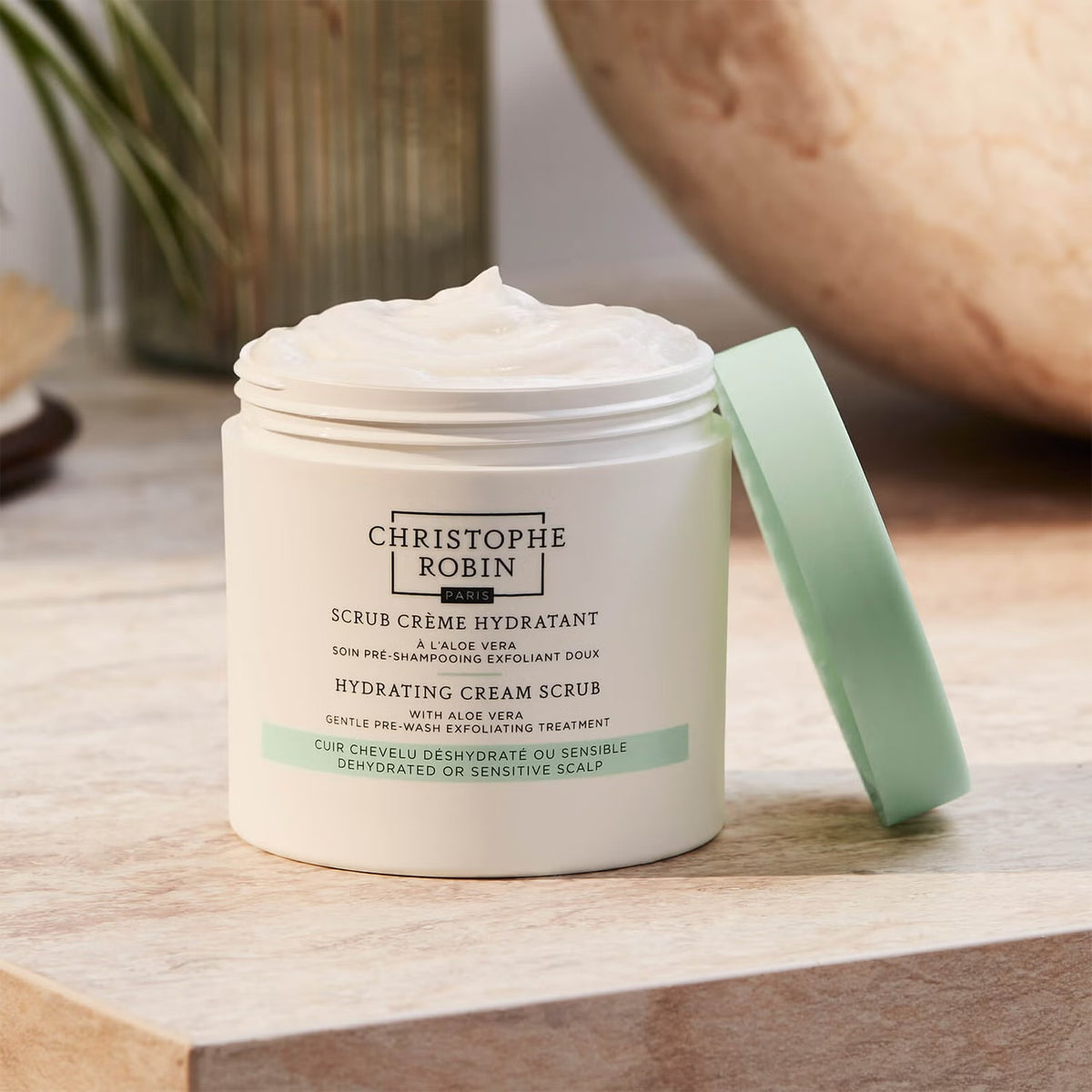 Christophe Robin Hydrating Cream Scrub with Aloe Vera 250 ml