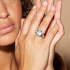 German Kabirski Cartalia Green Amethyst and Citrine Ring