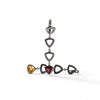 German Kabirski Trillio Citrine and Garnet Earrings