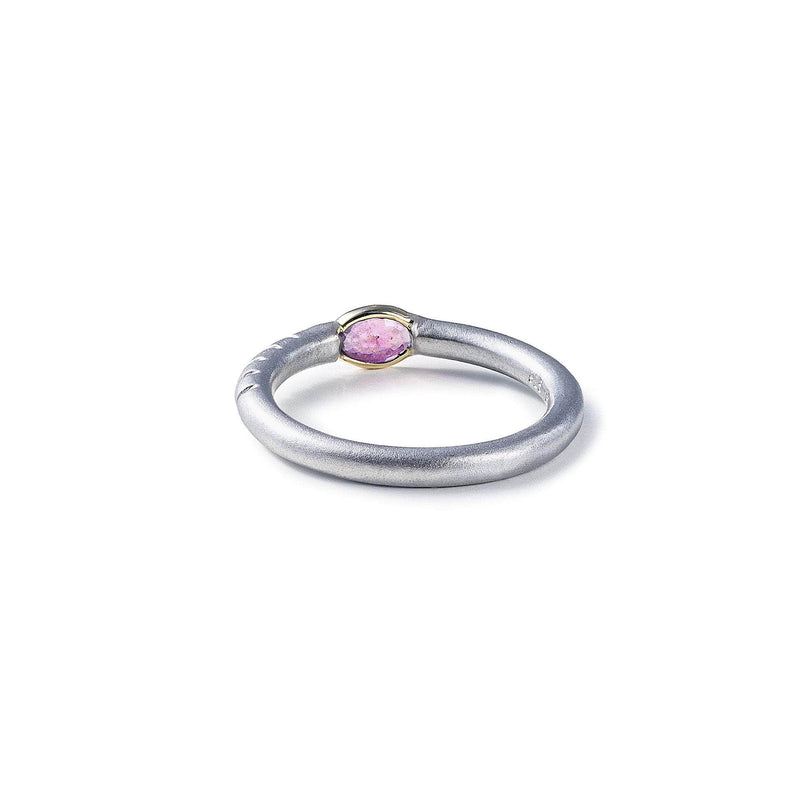 German Kabirski Musa Pink Sapphire Ring (White Rhodium)