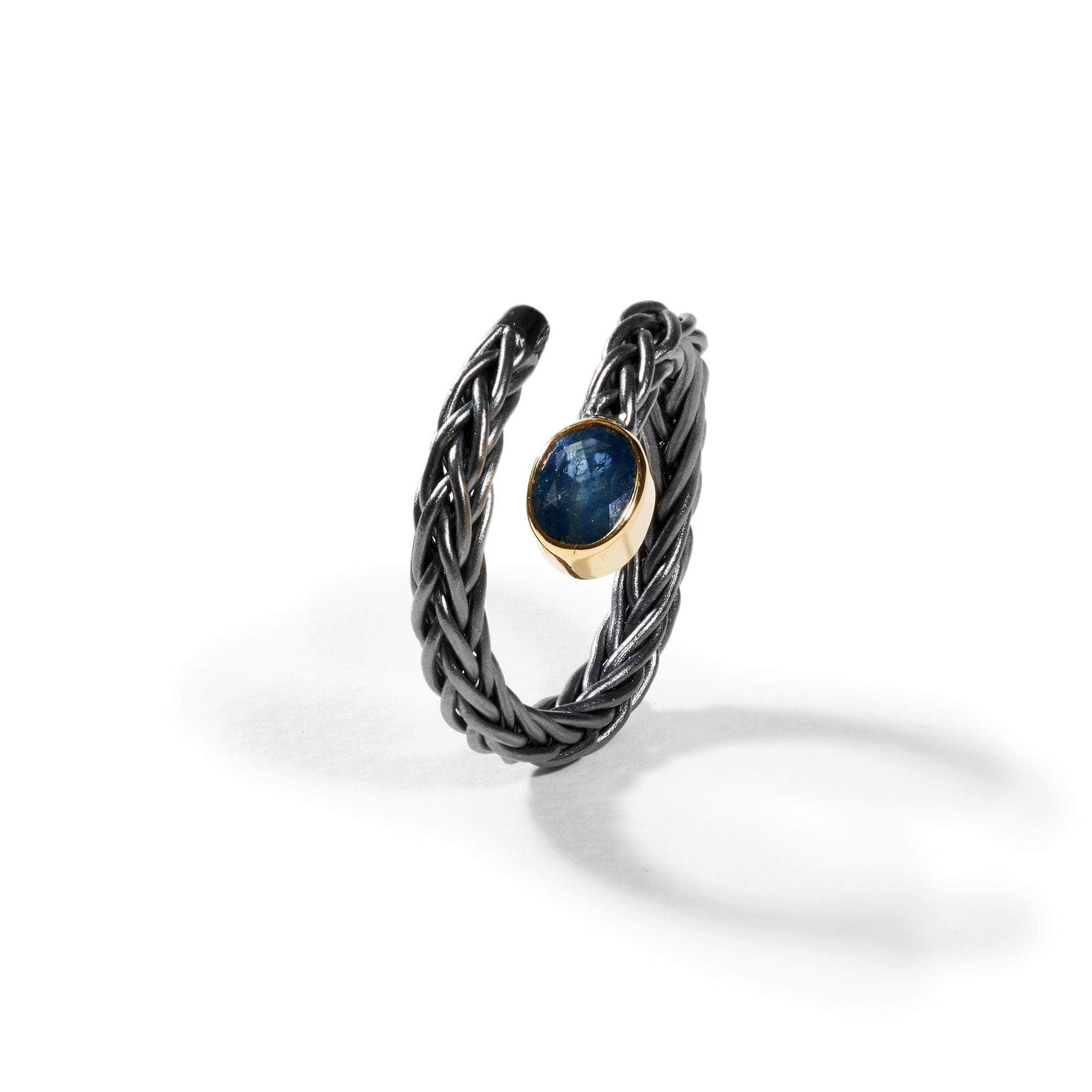 German Kabirski Vier Blue Sapphire Ring