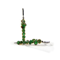 German Kabirski Vastra Rough Tsavorite Earrings