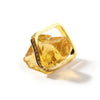 German Kabirski Eridd Rough Citrine and Yellow Sapphire Ring