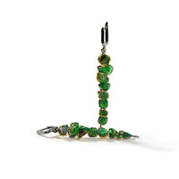 German Kabirski Vastra Rough Tsavorite Earrings