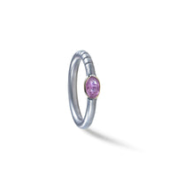 German Kabirski Musa Pink Sapphire Ring (White Rhodium)