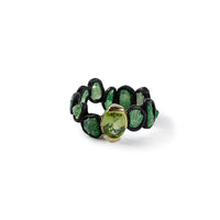 German Kabirski Gamta Tsavorite and Peridot Ring