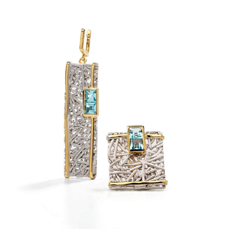 German Kabirski Verina Blue Topaz Earrings