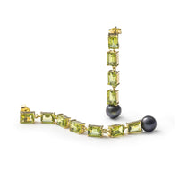 German Kabirski Vera Peridot and Pearl Earrings