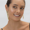 German Kabirski Vera Peridot and White Pearl Earrings