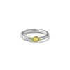 German Kabirski Thaia Yellow Sapphire Ring (White Rhodium)