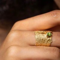 German Kabirski Otthild Peridot Ring