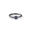 German Kabirski Avalo Blue Sapphire Ring (Black Rhodium)