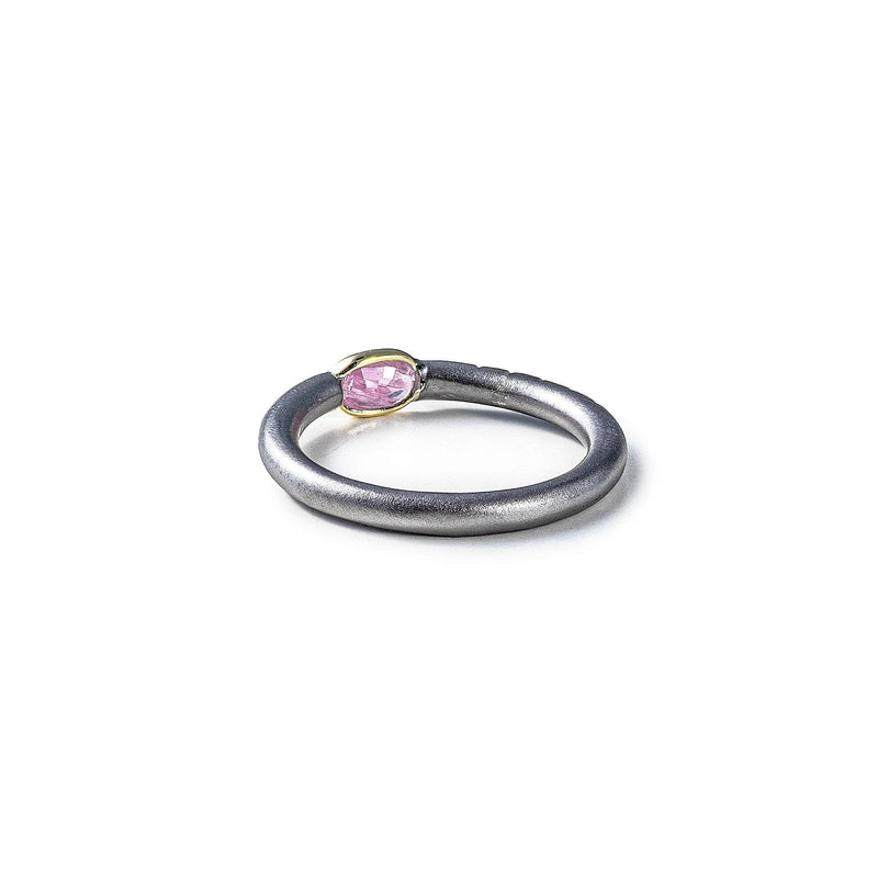 German Kabirski Musa Pink Sapphire Ring (Black Rhodium)