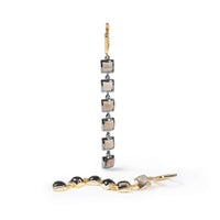 German Kabirski Isiba Smoky Quartz Earrings (Black Rhodium and Gold 18K)