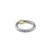 German Kabirski Thaia Yellow Sapphire Ring (White Rhodium)