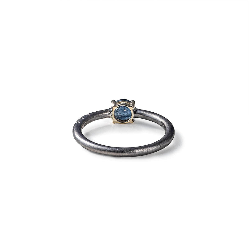 German Kabirski Avalo Blue Sapphire Ring (Black Rhodium)