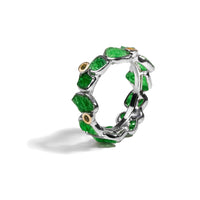 German Kabirski Delos Tsavorite and Peridot Ring