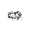 German Kabirski Livia Sapphire Ring (Black Rhodium)