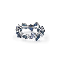 German Kabirski Livia Sapphire Ring (Black Rhodium)