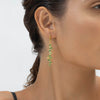 German Kabirski Lulle Rough Tsavorite and Peridot Earrings