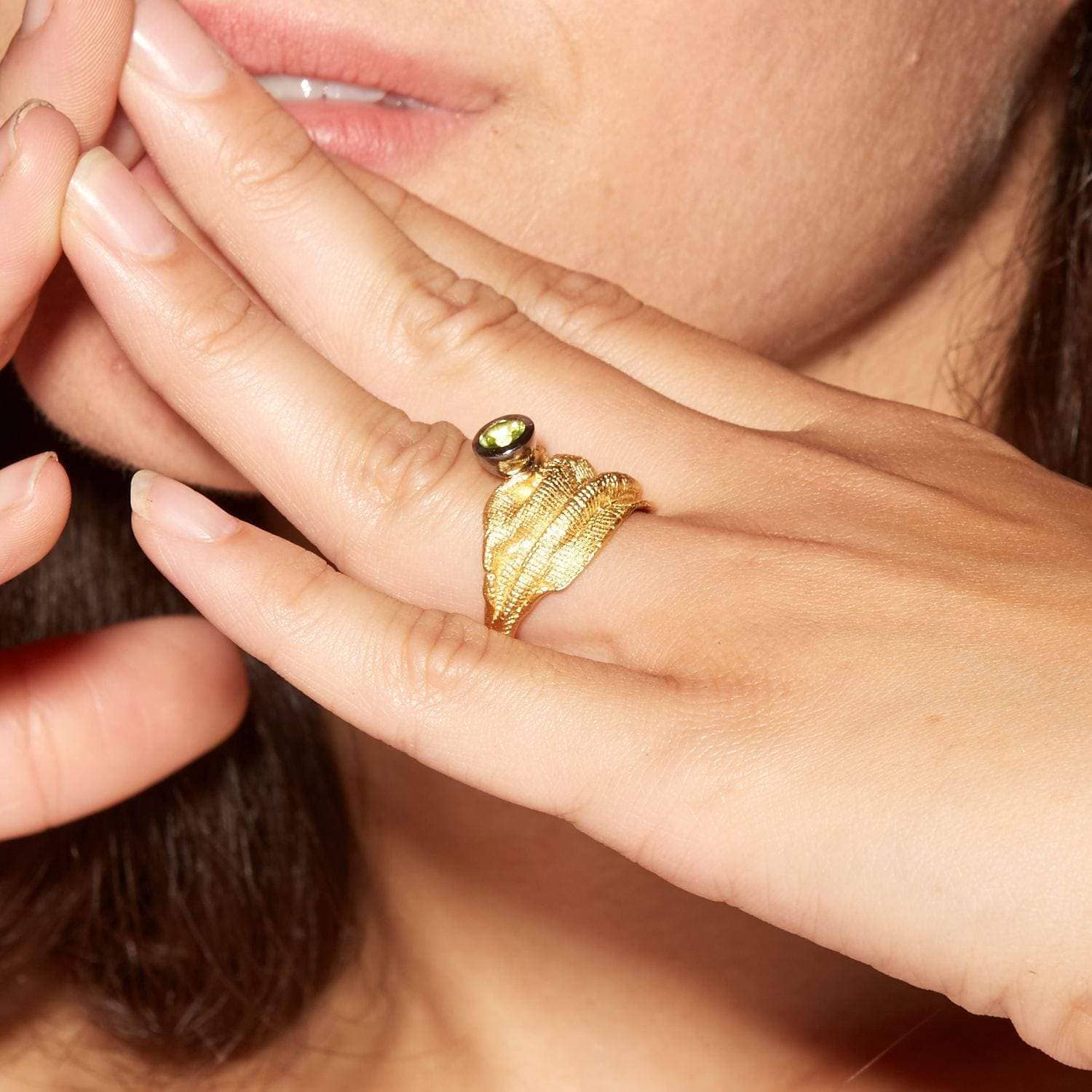 German Kabirski Edenia Peridot Ring