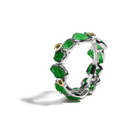 German Kabirski Delos Tsavorite and Peridot Ring