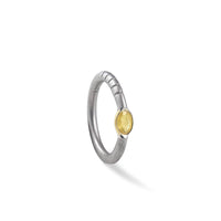 German Kabirski Thaia Yellow Sapphire Ring (White Rhodium)