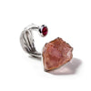 German Kabirski Aepy Rose Quartz and Pink Tourmaline Ring