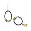 German Kabirski Rameau Chrome Diopside and Pearl Earrings