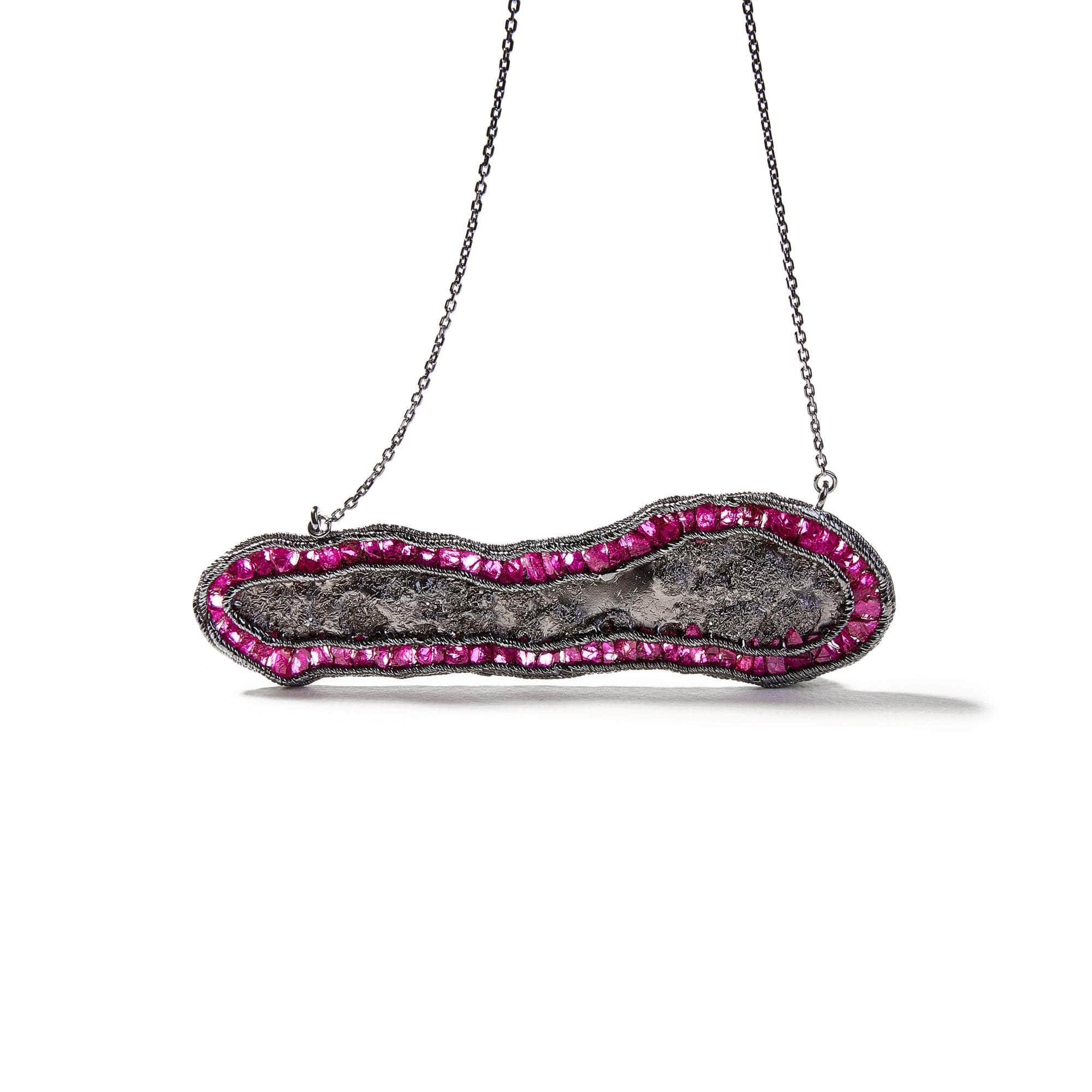 German Kabirski Wabi Rough Ruby Necklace