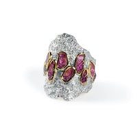 German Kabirski Tlaloc Rough Ruby Ring