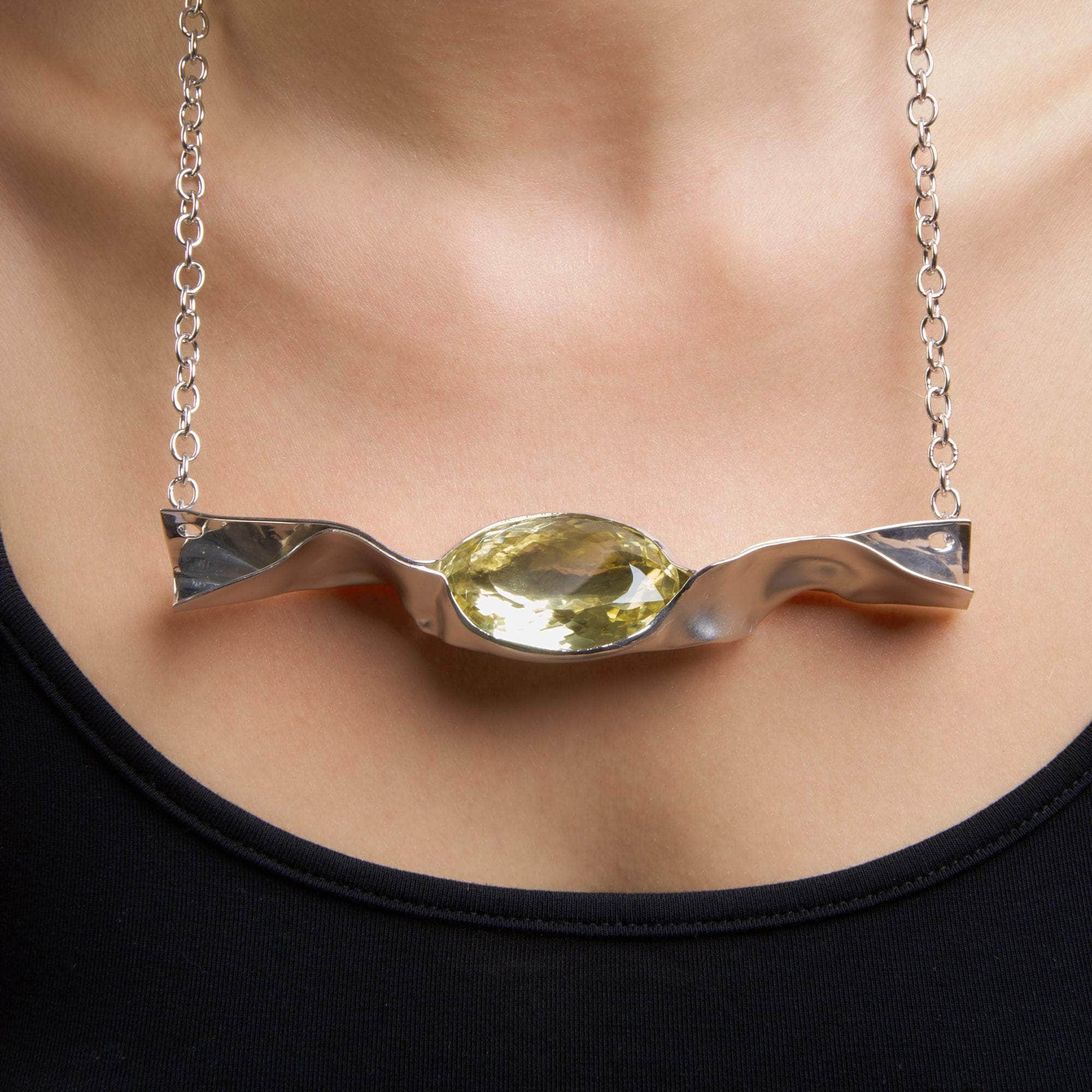 German Kabirski Gozo Lemon Quartz Necklace