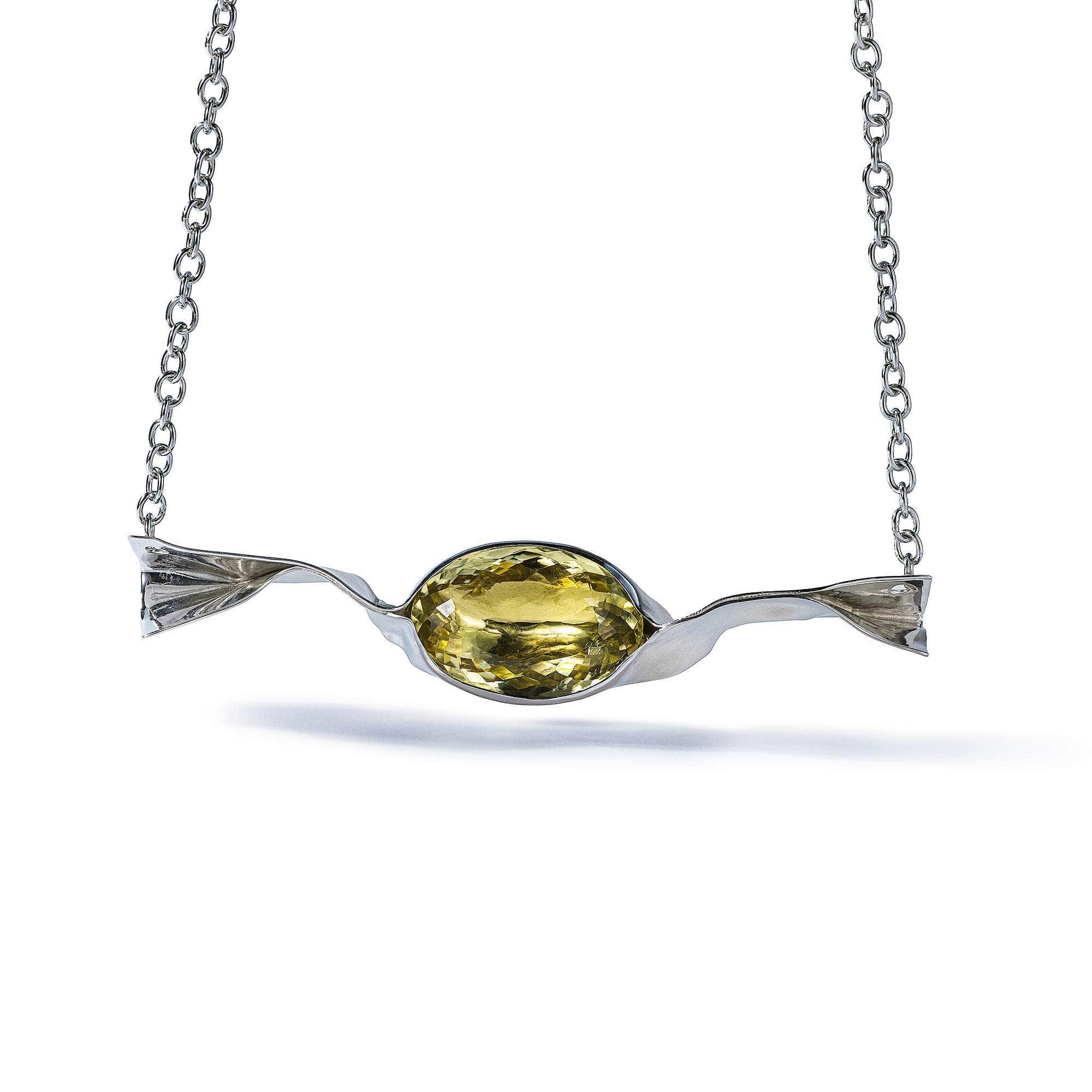 German Kabirski Gozo Lemon Quartz Necklace