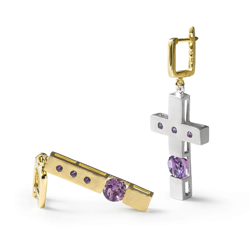 German Kabirski Meduna Amethyst Earrings